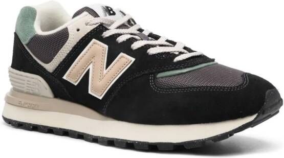 New Balance 574 suede sneakers Black