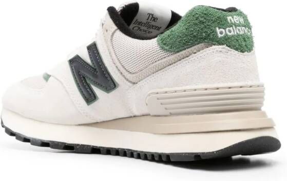New Balance 574 suede sneakers White