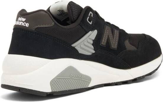 New Balance 580 logo-patch suede sneakers Black
