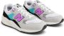 New Balance 550 logo-embossed leather sneakers White - Thumbnail 4