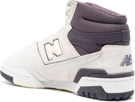 New Balance 650 high-top leather sneakers White