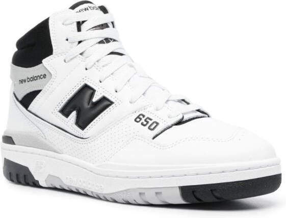 New Balance 650 high-top sneakers White