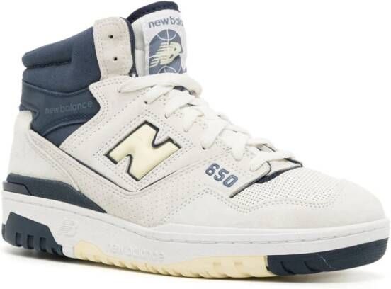 New Balance 650 high-top sneakers White