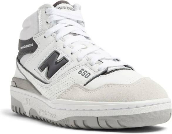 New Balance 650 leather hi-top sneakers White