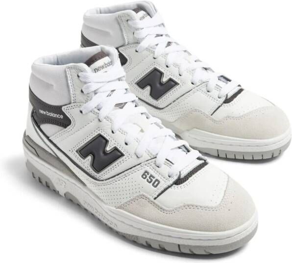 New Balance 650 leather hi-top sneakers White