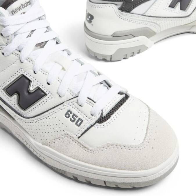 New Balance 650 leather hi-top sneakers White