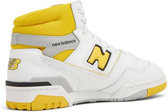 New Balance 650 panelled high-top sneakers White