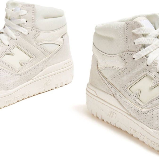 New Balance 650 suede high-top sneakers Neutrals