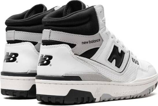 New Balance 650 "White Black" high-top sneakers