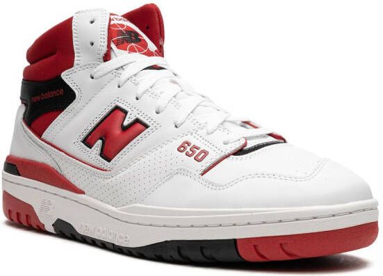 New Balance 650 "White Red" sneakers