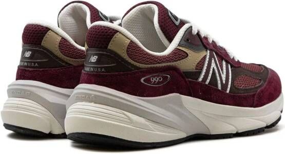 New Balance 990v6 Made in USA "Burgundy" sneakers Red