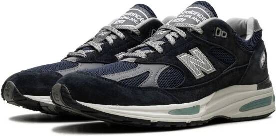 New Balance 991v2 "Dark Navy" suede sneakers Blue