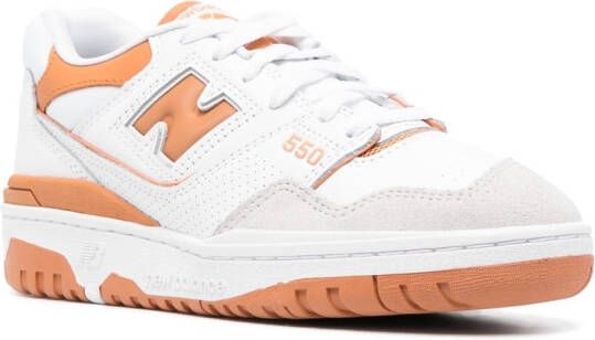 New Balance BB550 low-top leather sneakers White