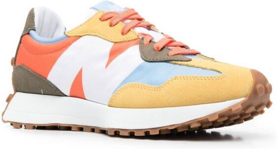 New Balance colour-block low-top sneakers Orange
