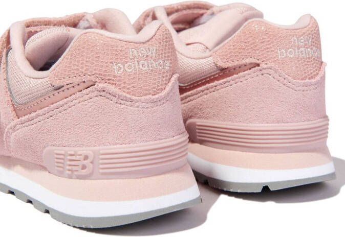 New Balance Kids 393 V1 touch-strap suede sneakers Pink