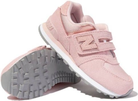 New Balance Kids 393 V1 touch-strap suede sneakers Pink