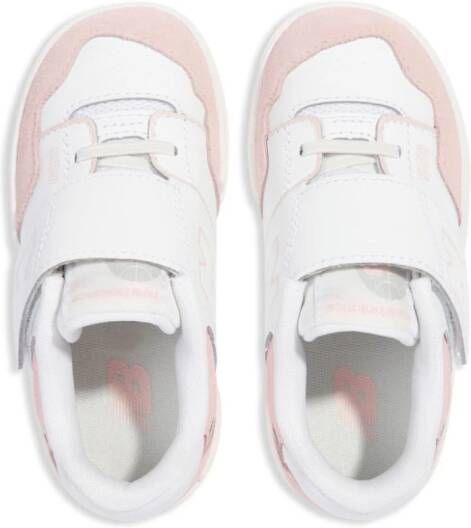 New Balance Kids 550 touch-strap sneakers White