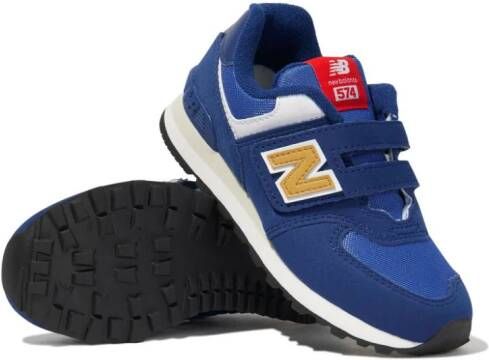 New Balance Kids 574 colour-block panelled sneakers Blue