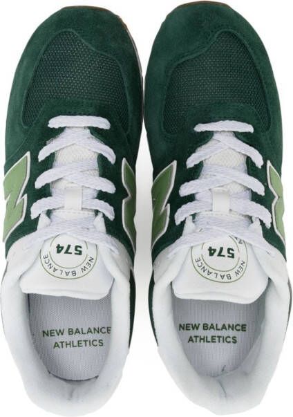 New Balance Kids 574 lace-up sneakers Green