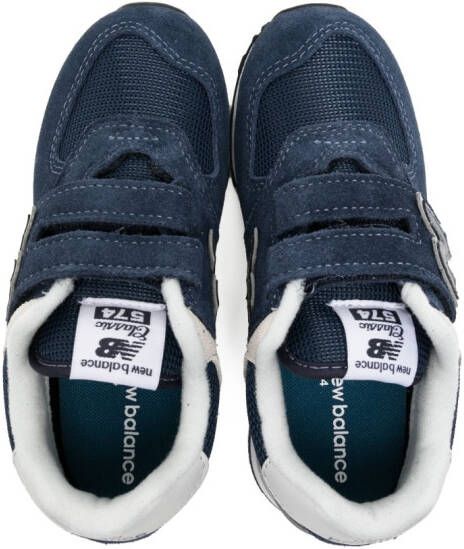 New Balance Kids logo-patch sneakers Blue