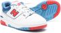 New Balance Kids round-toe lace-up sneakers White - Thumbnail 2