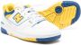 New Balance Kids round-toe lace-up sneakers White - Thumbnail 2