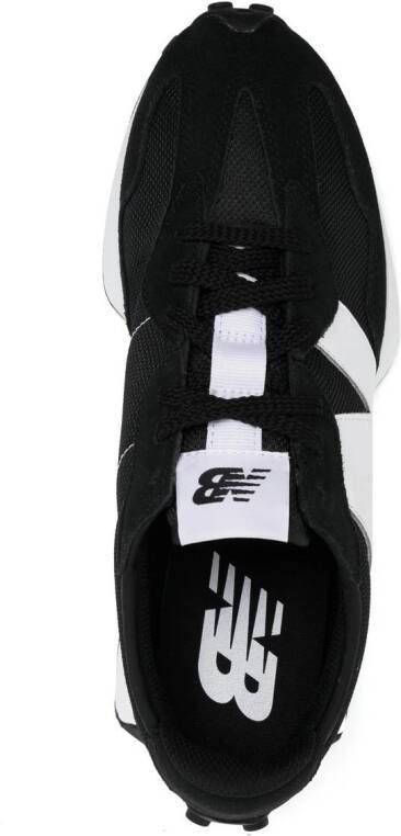 New Balance lace-up logo-patch sneakers Black