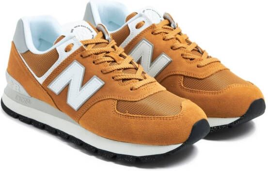 New Balance logo-embellishment low-top sneakers Brown