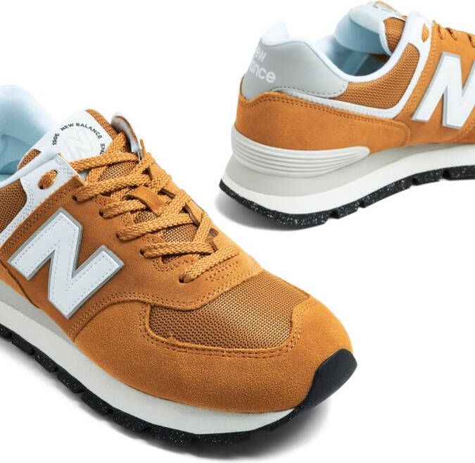 New Balance logo-embellishment low-top sneakers Brown