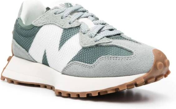 New Balance logo-patch lace-up sneakers Green