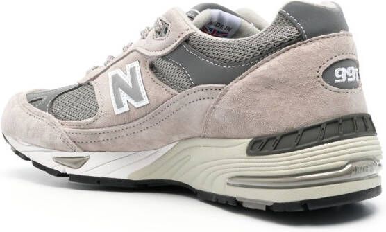 New Balance logo-patch lace-up sneakers Grey