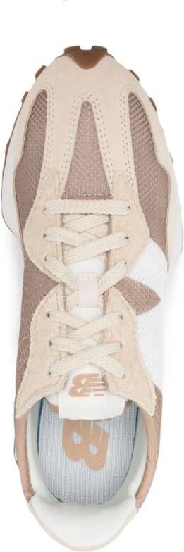 New Balance logo-patch lace-up sneakers Neutrals