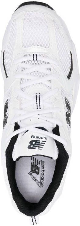 New Balance logo-patch low-top sneakers White