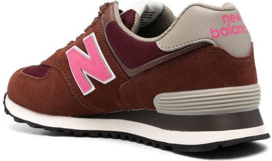 New Balance low-top lace-up sneakers Brown