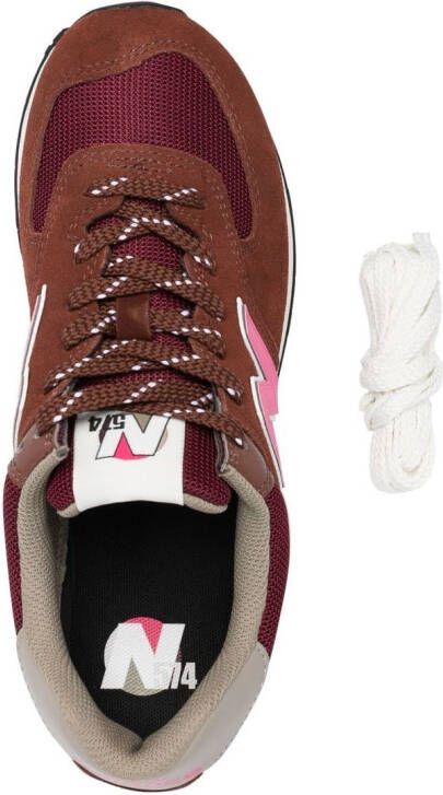 New Balance low-top lace-up sneakers Brown