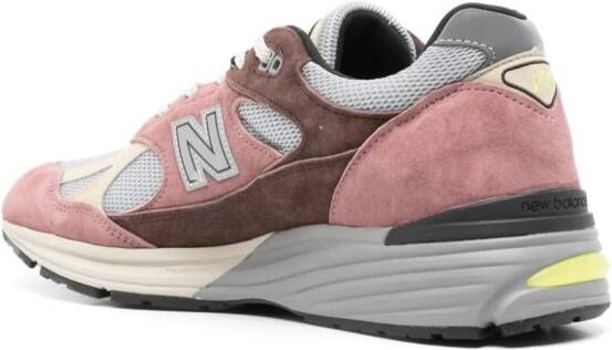 New Balance MADE in UK 991v2 logo-patch sneakers Pink