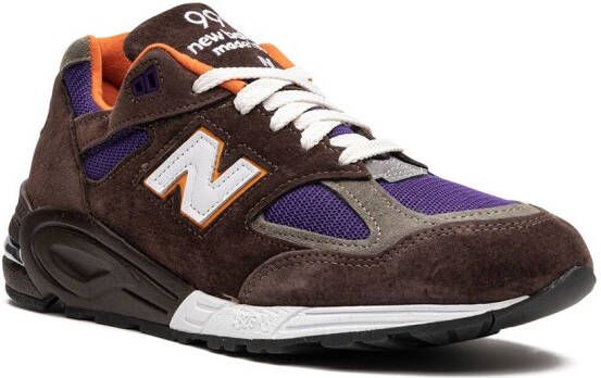 New Balance Made in USA 990v2 "Brown Orange Purple" sneakers