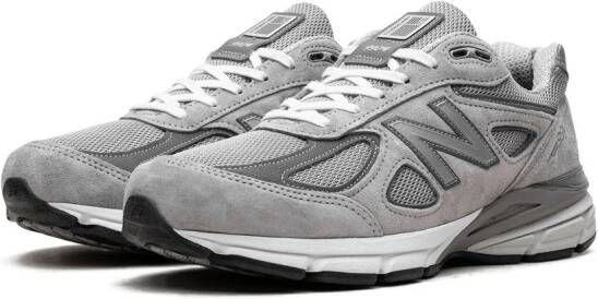 New Balance Made in USA 990v4 leather sneakers Grey