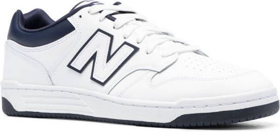 New Balance panelled low-top lace-up sneakers White