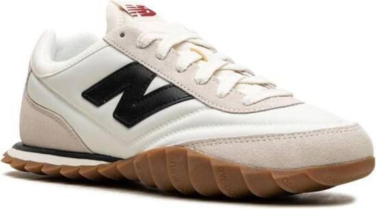 New Balance RC30 suede-trim leather sneakers White