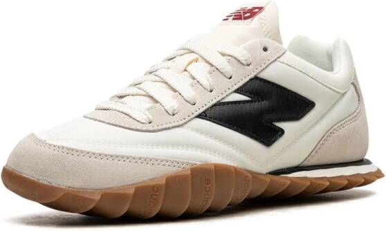 New Balance RC30 suede-trim leather sneakers White