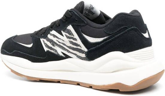 New Balance zebra-print low-top sneakers Black