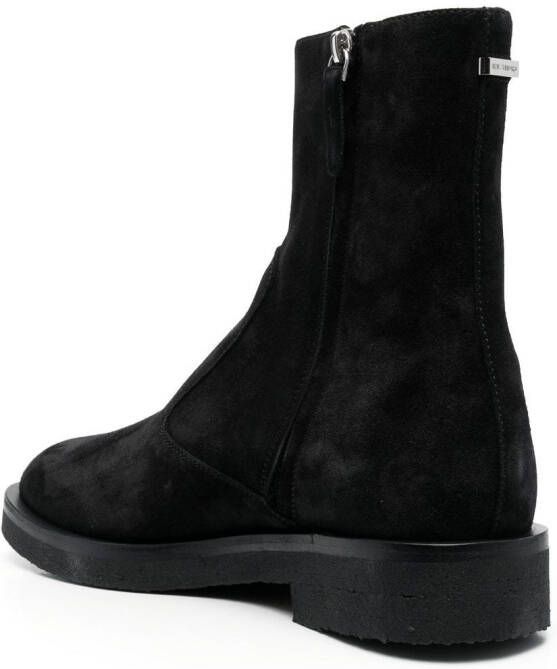 NEW STANDARD ankle-length side-zip fastening boots Black