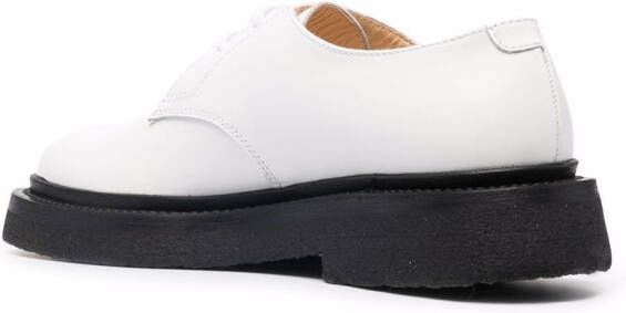 NEW STANDARD round toe lace-up shoes White