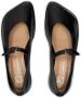Niccolò Pasqualetti Obliqua leather ballerina shoes Black - Thumbnail 5