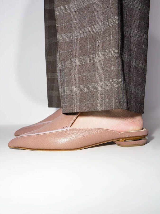 Nicholas Kirkwood BEYA flat mules 18mm Pink