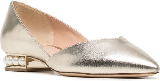 Nicholas Kirkwood CASATI ballerina shoes Silver
