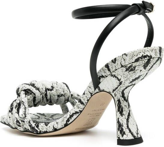 Nicholas Kirkwood Lexi 75mm knotted high-heel sandals White