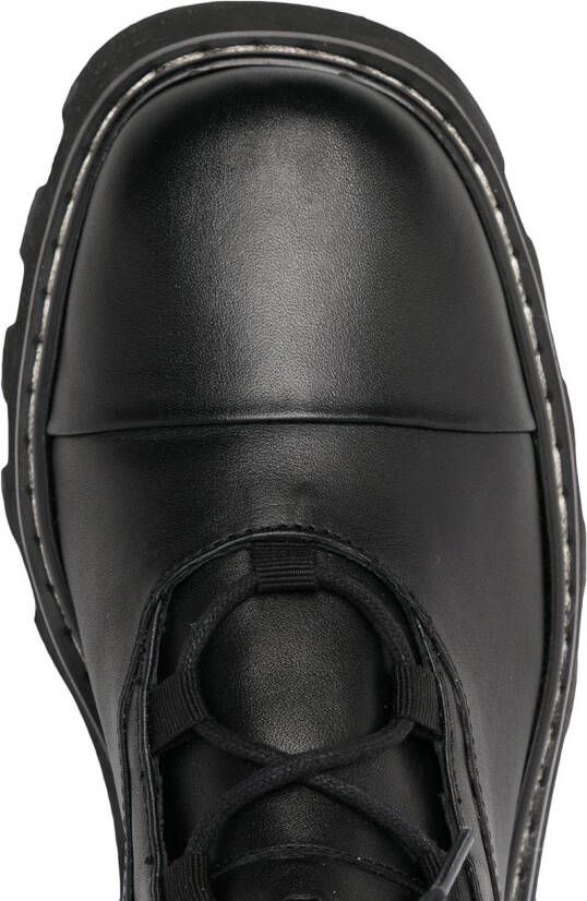 Nicholas Kirkwood PEARLOGY combat boots Black
