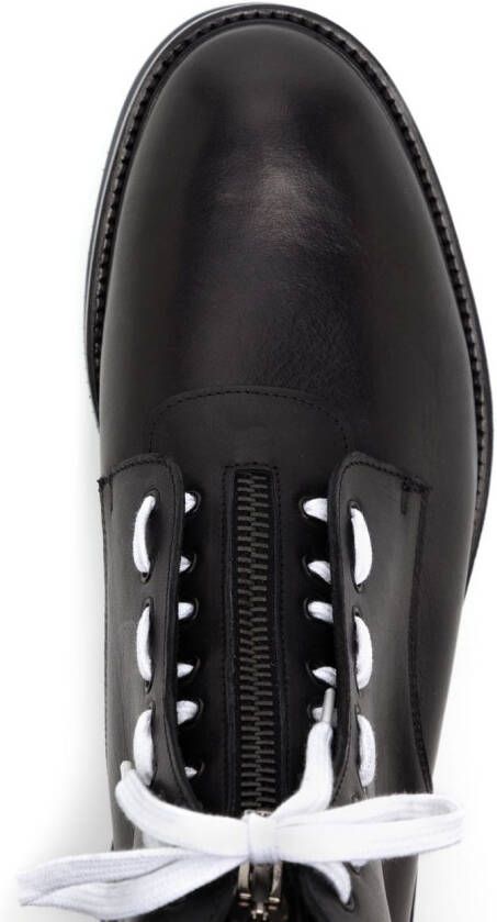 Nicolas Andreas Taralis lace-up leather ankle boots Black
